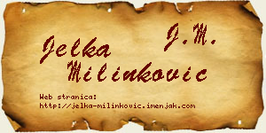 Jelka Milinković vizit kartica